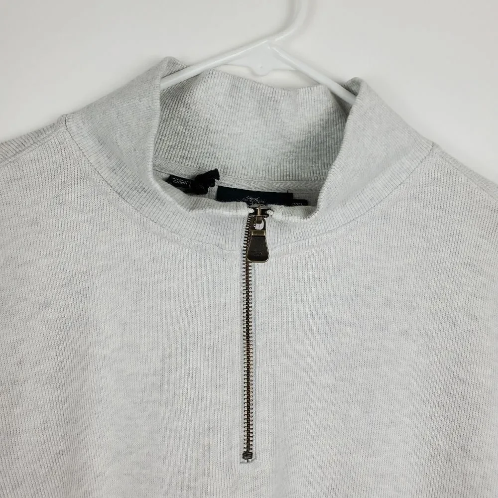 RODD & GUNN Merrick Bay 1/4 Zip Sweater Pullover Sweatshirt Mock Neck Ribbed